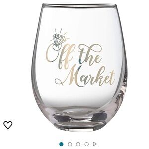 Lillian Rose Off the Market Wine Glass